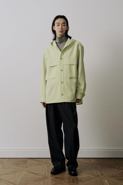 ジャケット・アウター UJOH 6BW RIB COLLAR BELT JACKET UJOH 6BW RIB COLLAR BELT JACKET