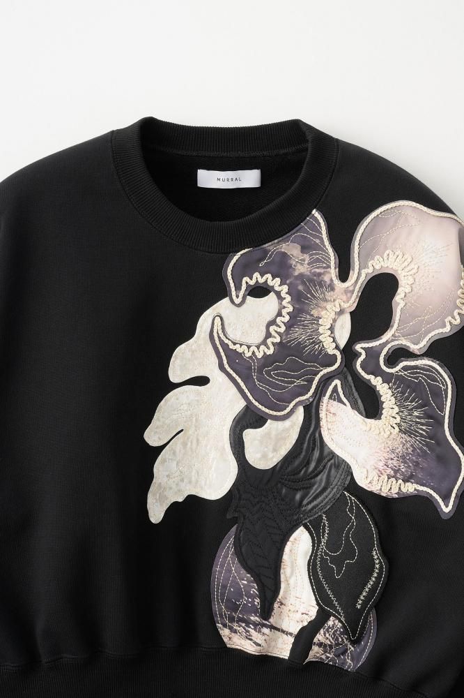 MURRAL / ミューラル Patchwork embroidered sweatshirt - 国内厳選
