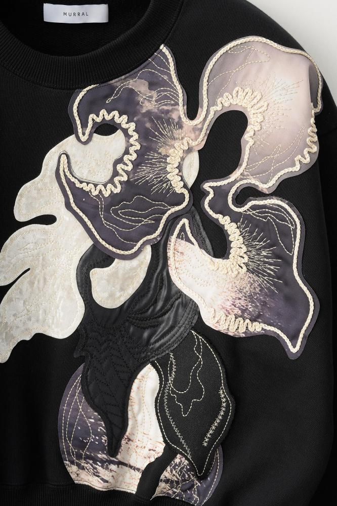 MURRAL / ミューラル Patchwork embroidered sweatshirt - 国内