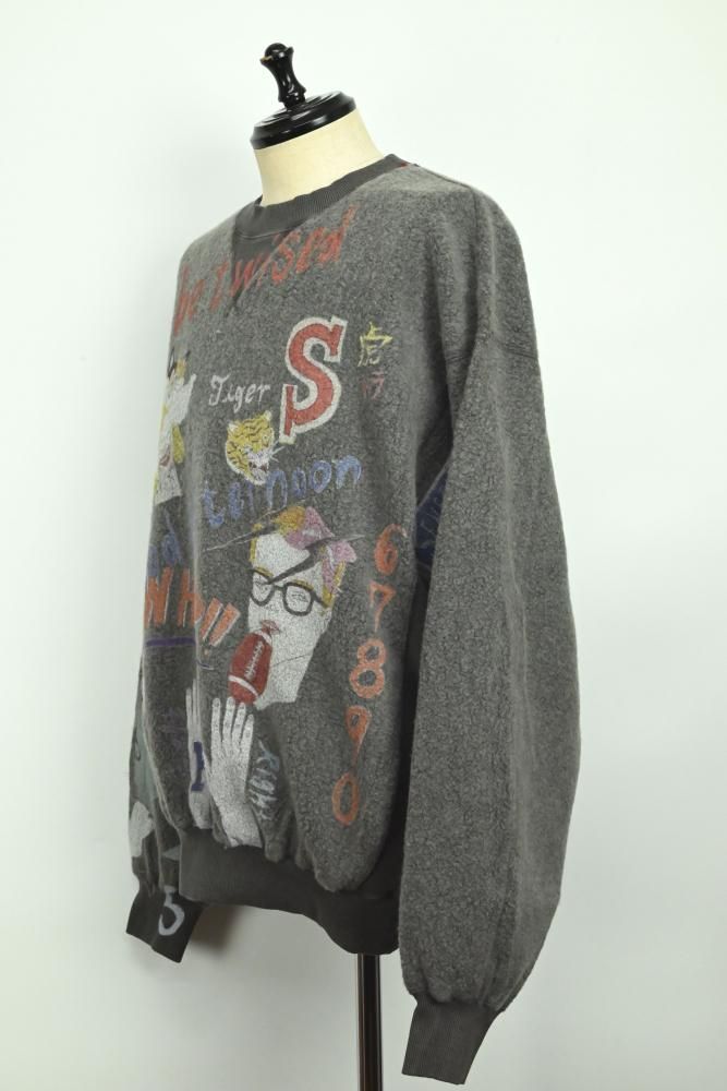 SEVESKIG / セヴシグ Graffiti Wool Sweat Shirt Ver,Ridawo - 国内