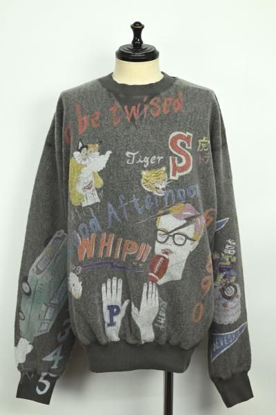 <img class='new_mark_img1' src='https://img.shop-pro.jp/img/new/icons14.gif' style='border:none;display:inline;margin:0px;padding:0px;width:auto;' />SEVESKIG / Graffiti Wool Sweat Shirt Ver,Ridawo