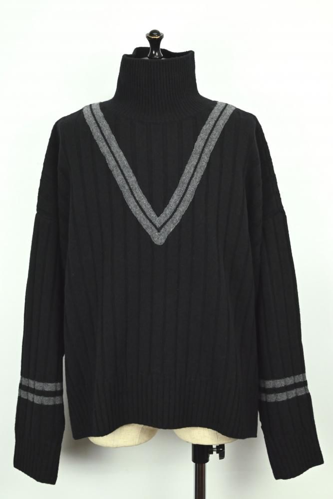 UJOH   21aw   ニット UJOH / ウジョー Lines Turtle Neck Knit - 国内厳選ブランド
