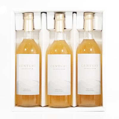 百年林檎ジュース「CENTURY」720ml-3本セット化粧箱入り サン