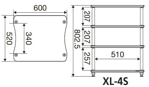 超特価】【送料無料】TAOC XLシリーズ S Type XL-4S-WD タテ型