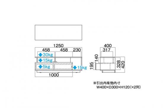 送料無料】HAYAMIハヤミTIMEZ 『TV-EL125W』 32v～55v型対応 テレビ台