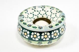 ポーランド陶器　ガリア社　カメの小物入れ ポーリッシュポタリー♥GALIA♥カメ小物入れ♡ハーフフラワー