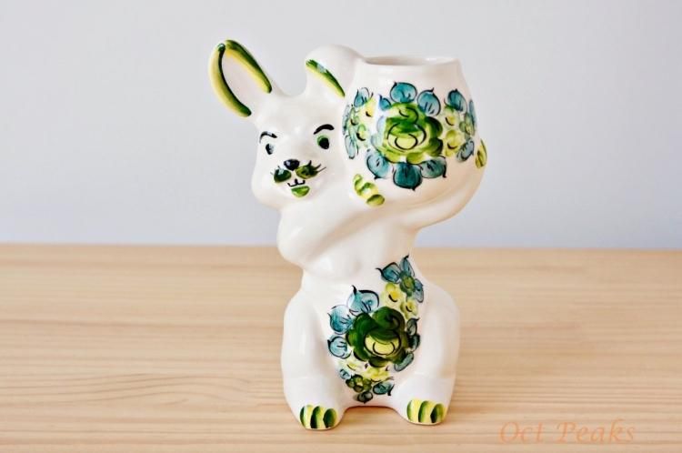 ヴウォツワヴェク陶器の置物