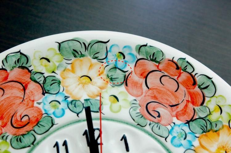 ヴウォツワヴェク陶器の時計