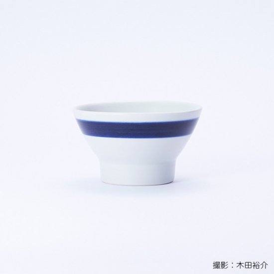 白青｜くらわんか碗 婦（縞柄・細）【砥部焼】 - 和食器（陶器・磁器 