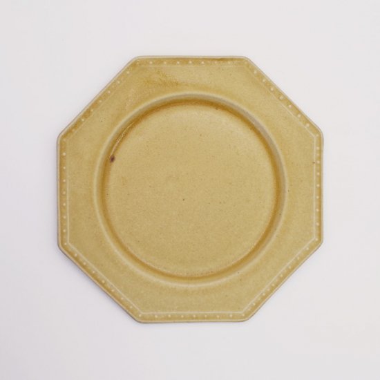 吉田健宗 | 深黄釉 オクトゴナル皿（小） - 和食器（陶器・磁器）と