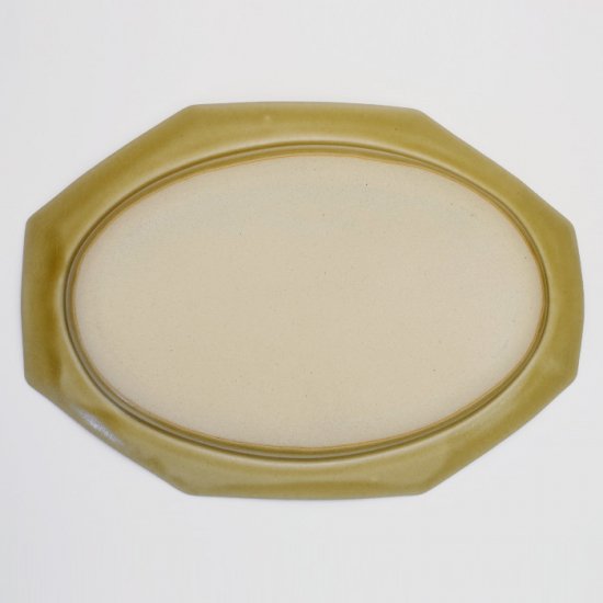 吉田健宗 | 深黄釉 オクトゴナル長皿 - 和食器（陶器・磁器）と