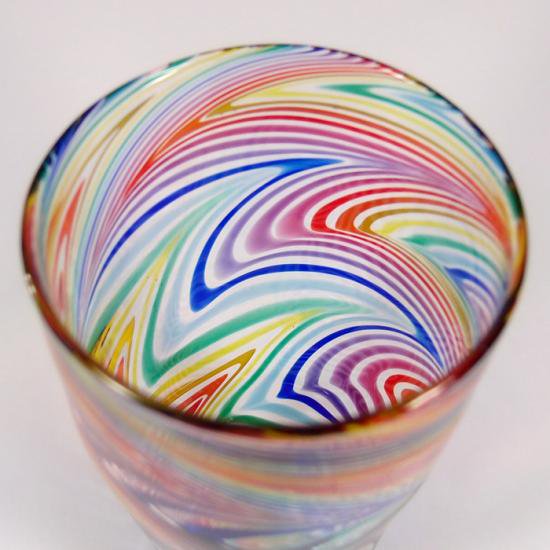 ガラス工房Merhaba（メルハバ）｜タンブラーB Rainbow