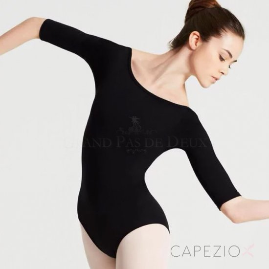 Capezio（カペジオ）ボートネック 7分袖 レオタード｜Capezio