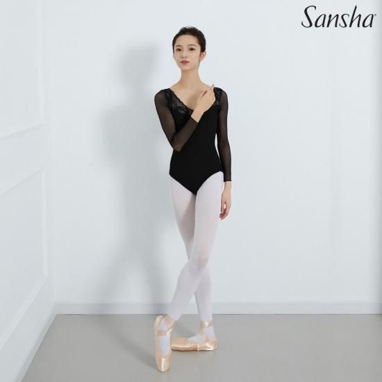 おばさん レオタード Sansha（サンシャ）MELPOMENE ロングスリーブレオタード｜サンシャのレオタードならバレエ・ダンス用品通販 -  グランパドドゥオンラインショップ