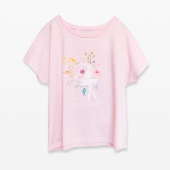 グランパドドゥ バレエ柄ドルマンTシャツ（バレエTシャツ