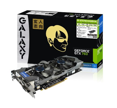 GF-GTX760-E2GHD/OC, ｜玄人志向 GeForce GTX760 OCモデル 2GB PCI-E ｜中古品｜修理販売｜サンクス電機
