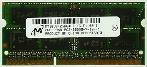 MT16JSF25664HZ-1G1F1 ｜Micron 204PIN PC3-8500 DDR3 1066 2GB SODIMM