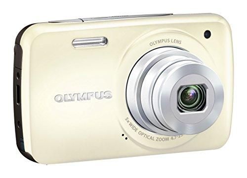 OLYMPUS デジタルカメラ VH-210 ホワイト 1400万画素 光学5倍ズーム DIS ハイビジョンムービー 3.0型LCD 広角26mm 3Dフォト機能 VH-210【中古品】