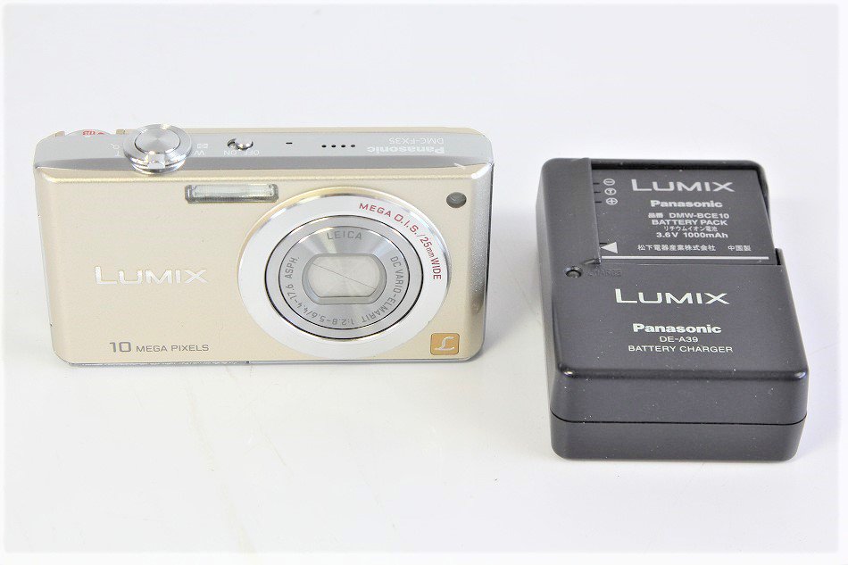 DMC-FX35-N｜Panasonic デジタルカメラ LUMIX (ルミックス) FX35 グロスゴールド ｜中古品｜修理販売｜サンクス電機