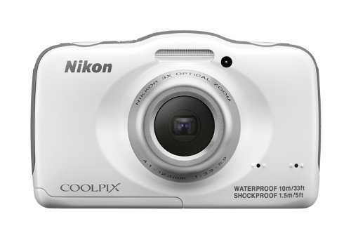 S32WH｜Nikon デジタルカメラ S32 防水 1300万画素 ホワイト