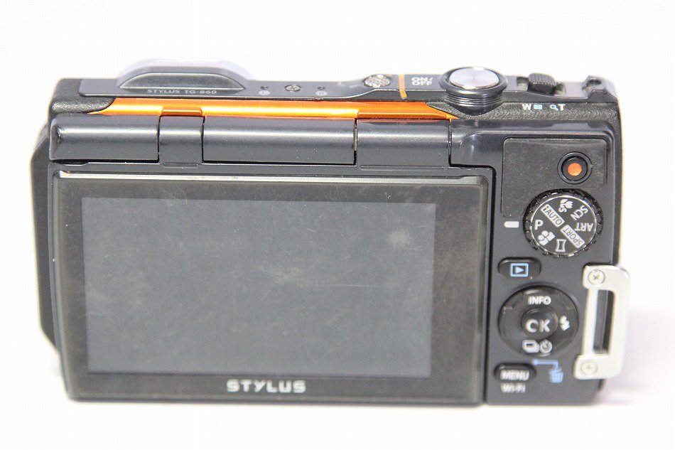 Tg 860 Orange Olympus デジタルカメラ Stylus Tg 860 Tough オレンジ 防水性能15ｍ 可動式液晶モニター 中古 品 修理販売 サンクス電機