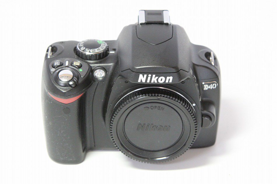 Nikon デジタル一眼レフカメラ D40 レンズキット ブラック D40BLK - カメラ
