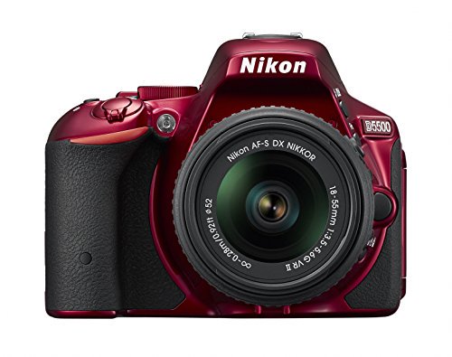 Nikon デジタル一眼レフカメラ D5500 18-55 VRII レンズキット レッド 2416万画素 3.2型液晶 タッチパネル【中古品】 -  今月中値下げします