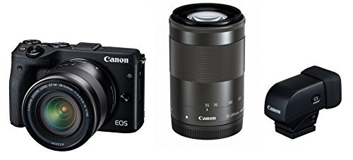 EOSM3BK-WZEVFK｜Canon ミラーレス一眼カメラ EOS M3 ダブルズームEVF