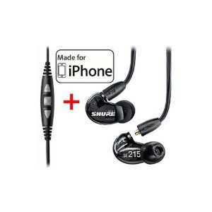 Shure SE215-K Earphones CBL-M-+K Music Phone Cable with Remote + Mic for iPhone, iPodʡ
