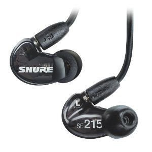 Shure SE215-K Sound Isolating Earphones with Dynamic MicroDriver (Clear/Black) (Black)ʡ