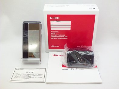 N-03D｜docomo STYLE series [Black]｜中古品｜修理販売｜サンクス電機