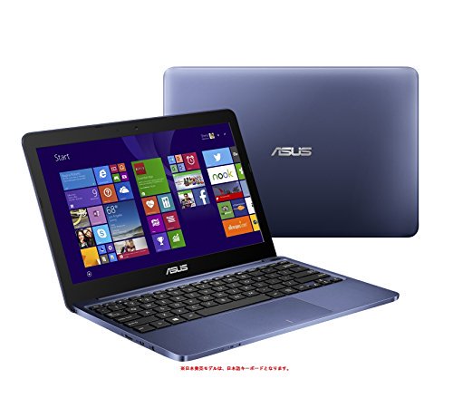 X205TA-B-32G, ｜ASUS ノートブック Eeebook X205TA ダークブルー  [Windows10無料アップデート対応](WINdows 8.1 with Bing / 11.6 inch / Atom Z3735F / 2GB  / eMMC 32GB / kingsoft ...