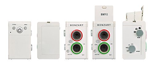 BONZ-AMPEL/WH｜BONZART AMPEL ボンザート アンペル 二眼レフ風 二眼デジ ミニチュア写真 ジオラマ写真 レトロカメラ  女子カメ (ホワイト)｜中古品｜修理販売｜サンクス電機