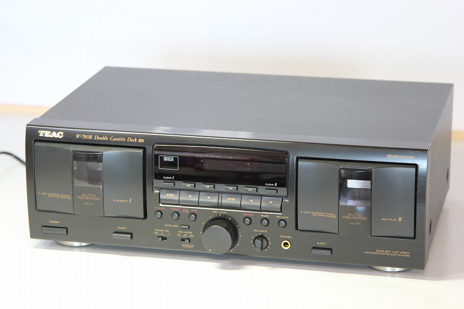 W-780R｜TEAC ティアック ダブル カセットデッキ｜中古品｜修理