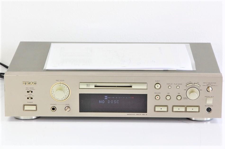 MD-5｜TEAC ティアック MDレコーダー PCキーボード対応｜中古品｜修理