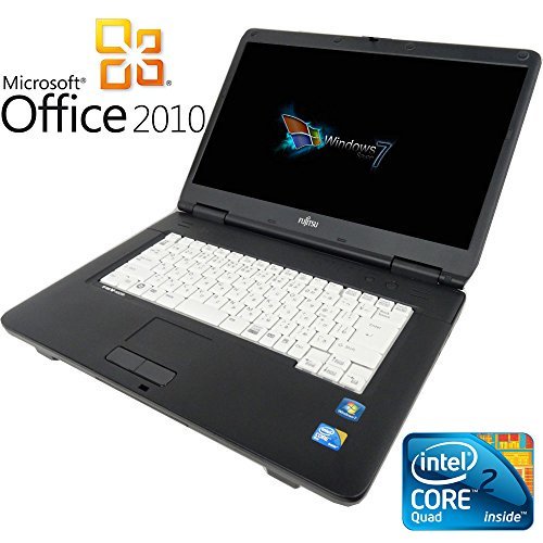 FMV-A8290｜【Microsoft Office2010搭載】【Win 10搭載】富士通 /Core 2 Duo 2.53GHz/メモリ4GB /HDD160GB/DVDドライブ/大画面15インチ/無線LAN搭載/中古ノートパソコン｜中古品｜修理販売｜サンクス電機