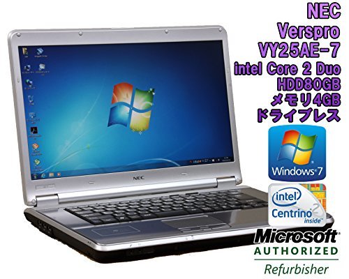 Windows7 ノートパソコン NEC PC-VY25AAZ79 すぐに使用できます 