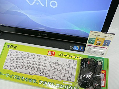 SONY VPCJ138FJ｜液晶一体型 パソコン ブラック Windows 7 Core i5 メモリ4GB HDD1TB ブルーレイ  Kingsoft Office付｜中古品｜修理販売｜サンクス電機