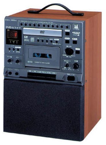 音声切替機能エコーDENON CDV-550 DVDカラオケシステム 木目