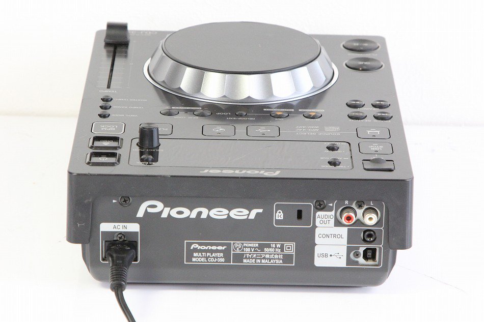 CDJ-350｜Pioneer DJ用CDプレーヤー ブラック ｜中古品｜修理販売 