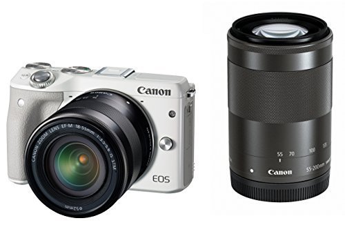 の通信販売 Canon EOS M3 ホワイト レンズ付き - カメラ