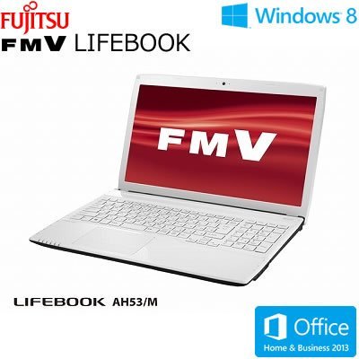 FMVA53MW｜富士通 LIFEBOOK AH53/M [Office付き] (アーバンホワイト