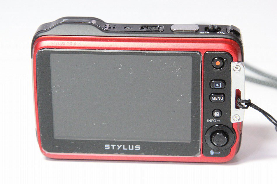 OLYMPUS デジタルカメラ STYLUS TG-625 レッド 1200万画素 裏面照射型CMOS 防水5m 耐落下衝撃1.5m 耐低温-10℃のタフ性能 光学5倍ズーム iHSテク i8my1cf