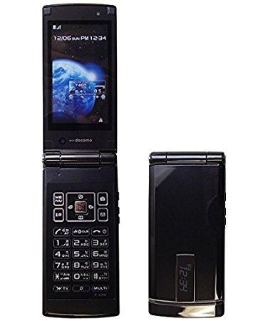 Fujitsu｜富士通 F-03B ブラック 携帯電話 白ロム ドコモ docomo｜中古 