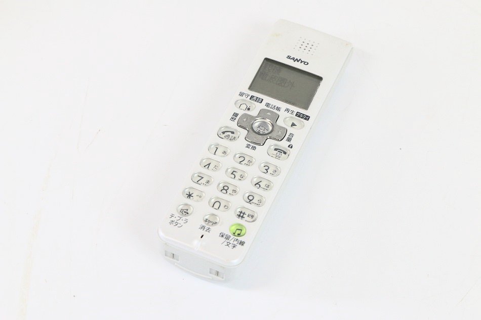 三洋電機 増設用専用子機 (クリーミーホワイト) TEL-SDJ8(W) - 固定電話機