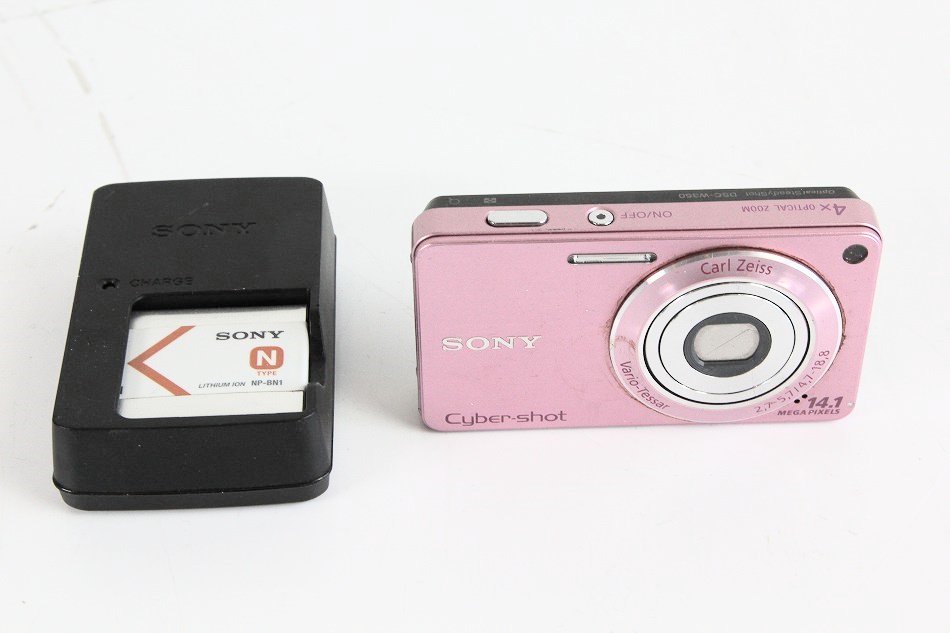 【美品】ソニー　デジタルカメラ　Cyber-shot DSC-W350　ピンク色はピンクです