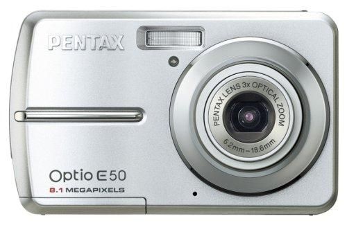 E50｜PENTAX デジタルカメラ OPTIO E50 シルバー 810万画素 光学3倍