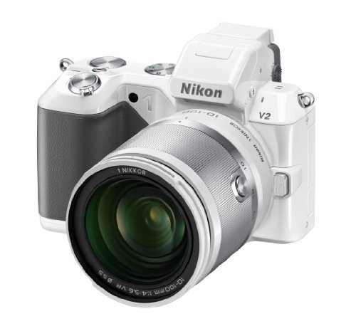 Nikon 1 V2 10ZK(WH)｜Nikon ミラーレス一眼 Nikon 1 V2 小型10倍ズームキット 1 NIKKOR VR  10-100mm f/4-5.6付属 ホワイト N1V210ZKWH｜中古品｜修理販売｜サンクス電機