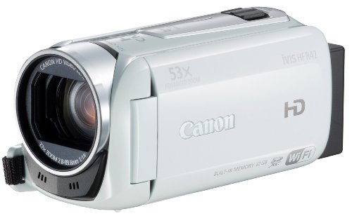 IVISHFR42WH｜Canon デジタルビデオカメラ iVIS HF R42 光学32倍ズーム 内蔵32GBメモリー ホワイト
