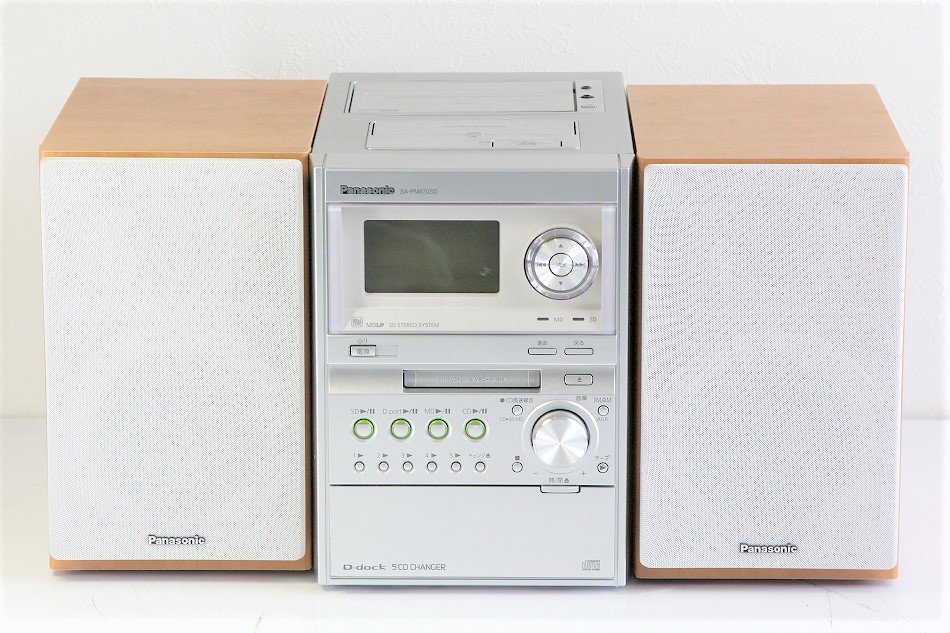 訳あり Panasonic MD CD SDコンポ SA-PM670SD - ラジオ・コンポ